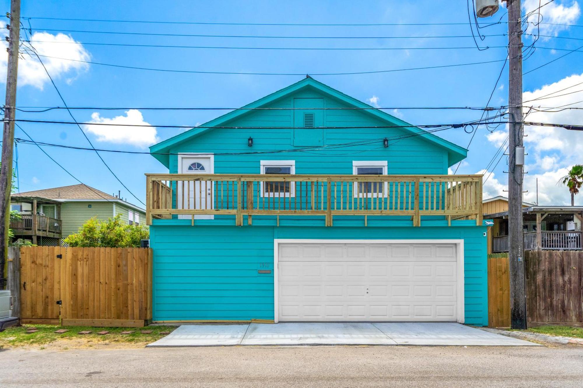 Nr Beach Pier Oasis Game Tables Yard Bbq Galveston Extérieur photo